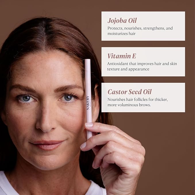 Nakery Universal Eye Brow Pencil Duo - 3-in-1 Eyebrow Pencil with Color-Adapt Technology for Natural & Flawless Brows - Precision Eyebrow Liner Infused with Castor Oil, Hyaluronic Acid & Vitamin E