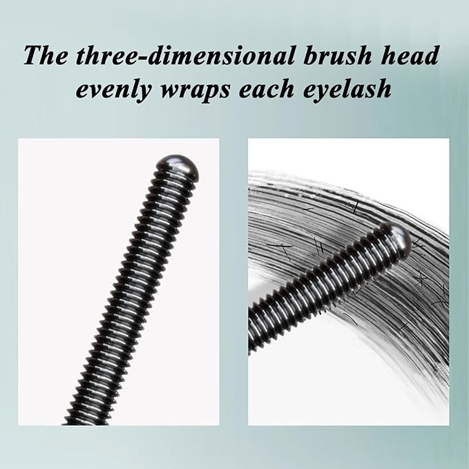 Seattle Get Mascara, Seattleget Mascara, Iron Wand Mascaras, Long Thick Curl Lash mascaras, 3D Curling Eyelash Iron Mascaras, Waterproof, Sweat-Proof, Non-smudged (Black*3)