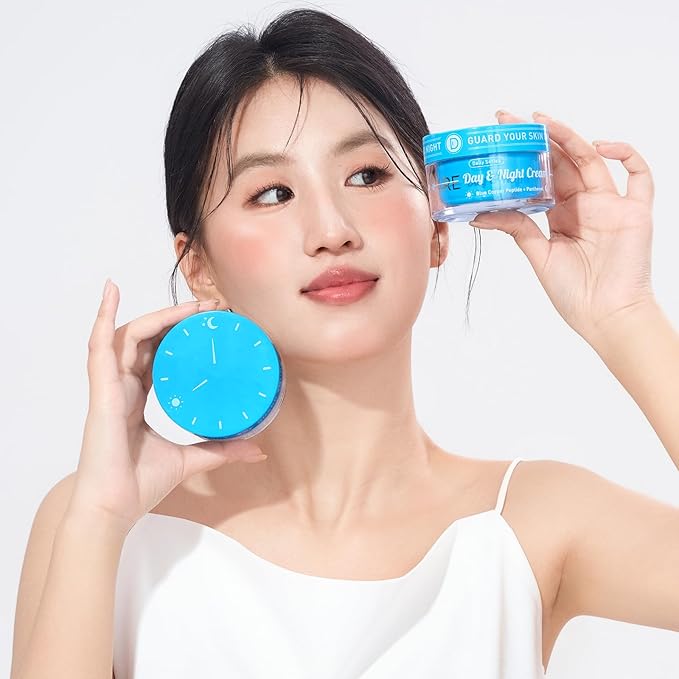 Day & Night Cream set, Oil-Control Nourishing Face Cream with Blue copper Peptide + Firming Renewal Night Cream with Panthenol, Universal 2-in-1 Formula for All, 3.4 Oz