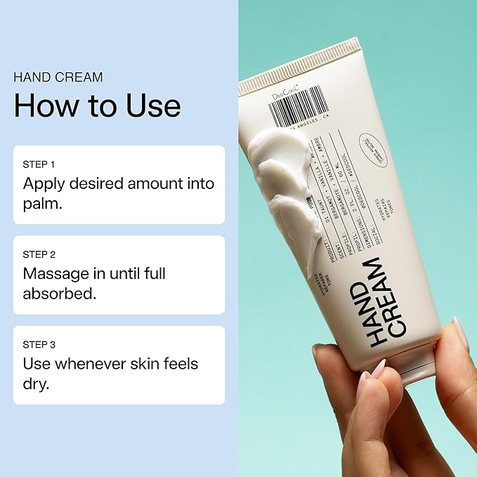 DedCool Xtra Milk Hand Cream | Anti-Aging, Skin-Repairing Moisturizer with Niacinamide, Ceramides & Plant-Based Butters | Non-Toxic, Vegan, Carbon-Neutral | 2 fl oz