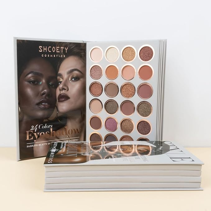 4-Layer Multi - Functional Beauty Book Kit- Style Makeup Palette Ingeniously Combines Eyeshadows, Blushes, Highlighters, Contour Powders In One,Best Choice for A Gift for Women (SH2511A)