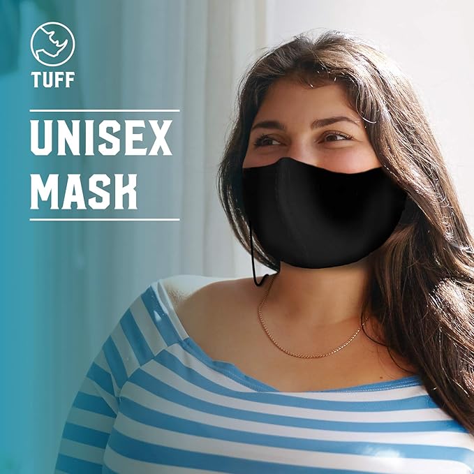 TUFF Face Mask Adult XL Large Size 3 Pack- C Shaped Design Making Breathing Easier