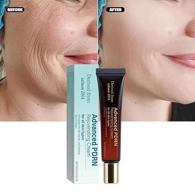 Advanced PDRN Rejuvenating Cream, 99% Pure Salmon DNA Collagen Gel Repair Cream, 0.7 oz, with Hyaluronic Acid and Niacinamide, Nighttime Skin Repair,Inspired Skincare