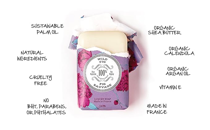 La Chatelaine Lemon Verbena Triple Milled Bar Soap and 20% Shea Butter Hand Cream Gift Set, Decorative Tin, Plant-Based, Natural & Organic, Made in France (7 oz. soap bar, 1 oz. hand lotion)