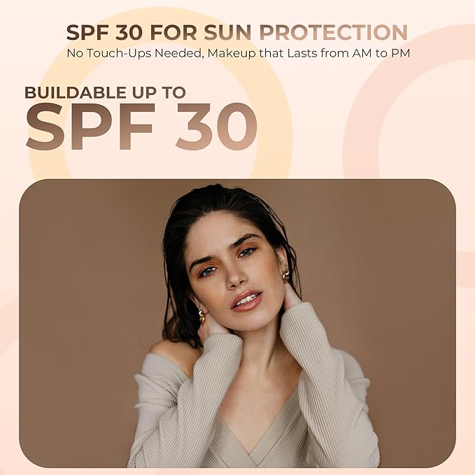 4pc Full Size Kit (Fair 2) Mineral Makeup Matte Translucent Loose Foundation + Kabuki Brush + Concealer + Finishing Setting Powder + Bare Face Full Coverage SPF 30 All Skin Types Waterproof