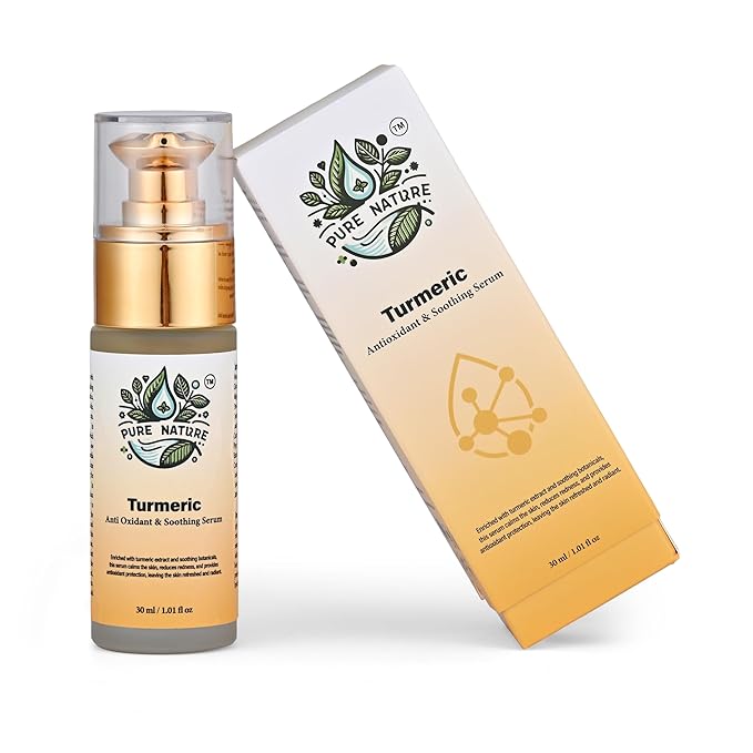 Turmeric Serum For Face Deep Hydration & Skin Elasticity Turmeric Face Serum For Soothing Sensitive Skin Providing Antioxidant Protection &Skin Barrier Strengthening 1.01 floz