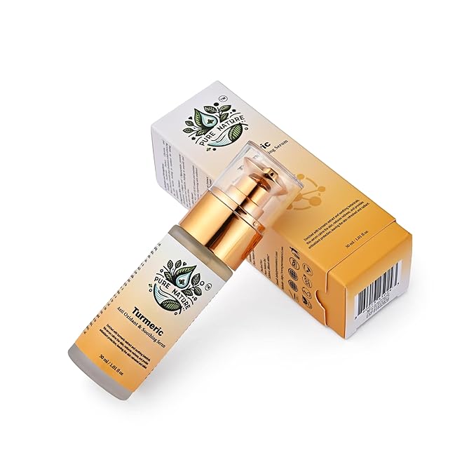 Turmeric Serum For Face Deep Hydration & Skin Elasticity Turmeric Face Serum For Soothing Sensitive Skin Providing Antioxidant Protection &Skin Barrier Strengthening 1.01 floz