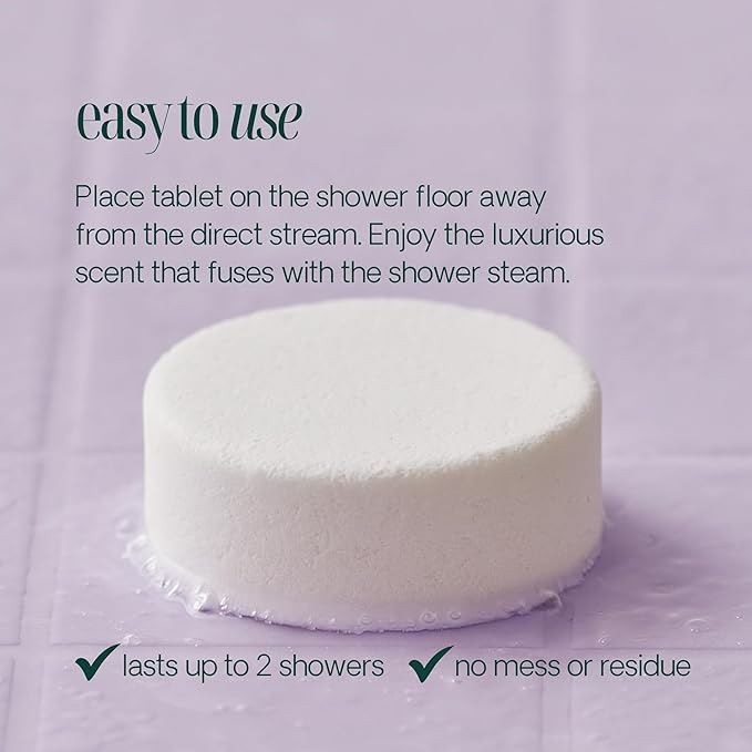 Shower Steamers Aromatherapy 10 Pack - Made in USA with Natural Essentials Oils for Christmas Stocking Stuffers, Birthday Gifts for Women and Men, White Elephant, Relaxation - Lavender