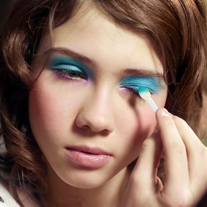 10 Color Eyeshadow Palette & Blush Makeup Novelty Beauty Set, Fold Out Compact with Mirror, Washable, Non-Toxic,Galaxy Love Glisten & Glitter Makeup Palette