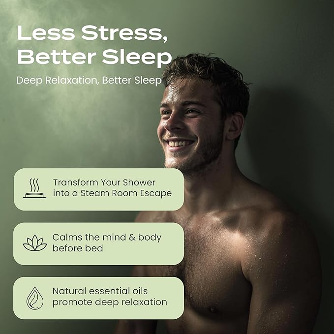 Body Restore Shower Steamers Aromatherapy 15 Pack - Birthday Gifts for Women, Men, Travel Essentials, Stress Relief, Relaxation, Self Care, Bath Bombs - Tea Tree