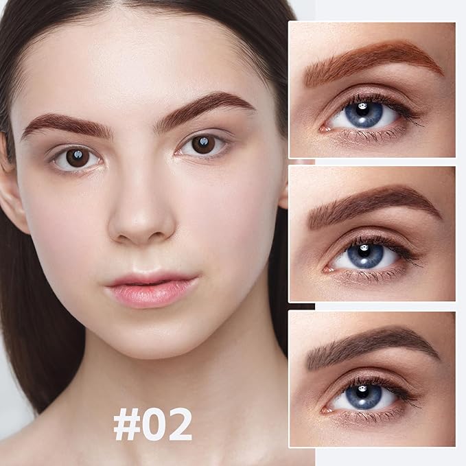 Boobeen 3 Color Eyebrow Powder Palette, Waterproof Eyebrow Makeup, Brow Definer to Shape Perfect Brow，Professional Brow Filler Powder with Brush