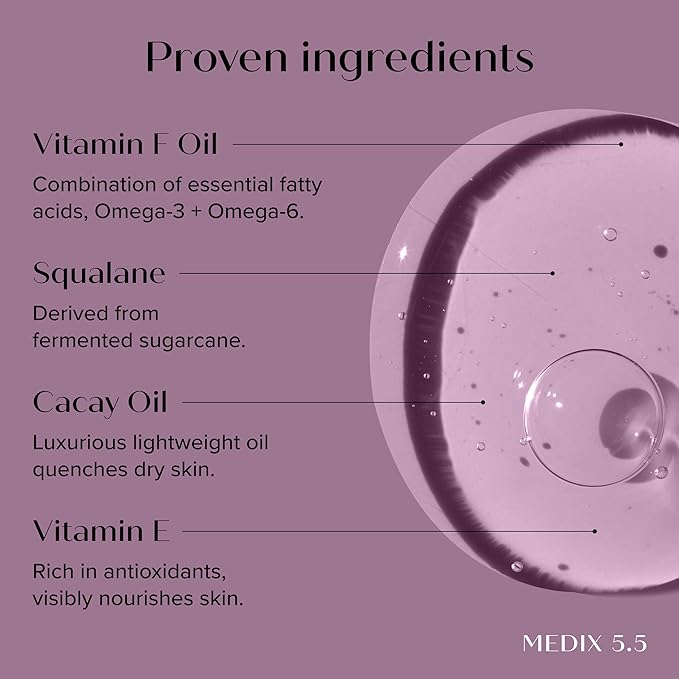 MEDIX Retinol Body Lotion + 20% Vitamin F Serum Booster Moisturizer 2PC Skin Care Set | Crepey Skin Care Treatment | Retinol Body Cream Targets Appearance Of Sagging Crepe Skin & Wrinkles, 2PC Set