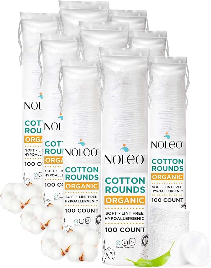 NOLEO Cotton Rounds (3x300 Count)