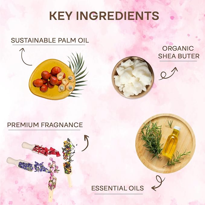 Wavertree & London Natural Soap Bars Gift Set (Set of 3), Assorted Floral Scented Bar Soap Gift Box for Women & Men, Moisturizing & Pure Triple Milled Luxury Bath Soap Bars enriched with Shea Butter