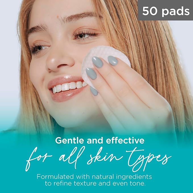 Tree of Life Beauty 18% Glycolic Acid Pads for Face (50 Pads) - Exfoliating Pad for Face with Witch Hazel, Vitamin C, Vitamin B5 and Vitamin E - Smooth Pore Pad Reduce Pigmentation and Fine Lines