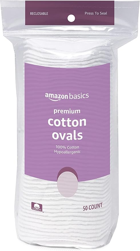 Amazon Basics Oval Premium Pads, 300 Count (6 Packs of 50) (Previously Solimo)