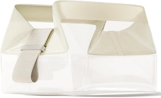 Cadence Parcel - Clear Dopp Kit with Magnetic Closure - Durable and Leak-Resistant Travel Toiletry Kit - TSA-Compliant & Modular Design - Hygiene Bag for Travel Essentials - 1 Qt - Pebble