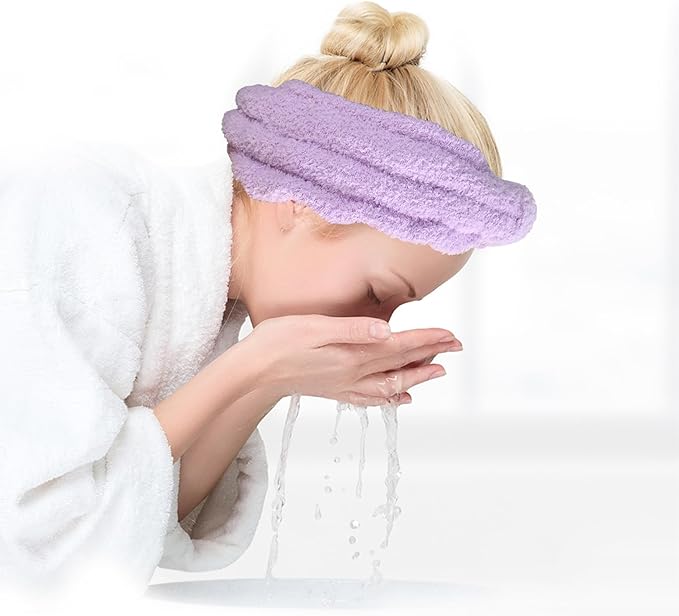 JOOJA Cozy Birthday Get Well Soon Gift Basket Care Package for Women with Blanket, Fuzzy Socks, Eye Mask, Headband Cozy Essentials - Lavender