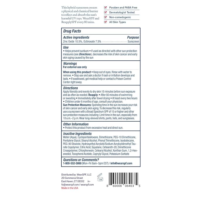 Wear SPF Essential Sunscreen Hybrid Lotion - SPF 50