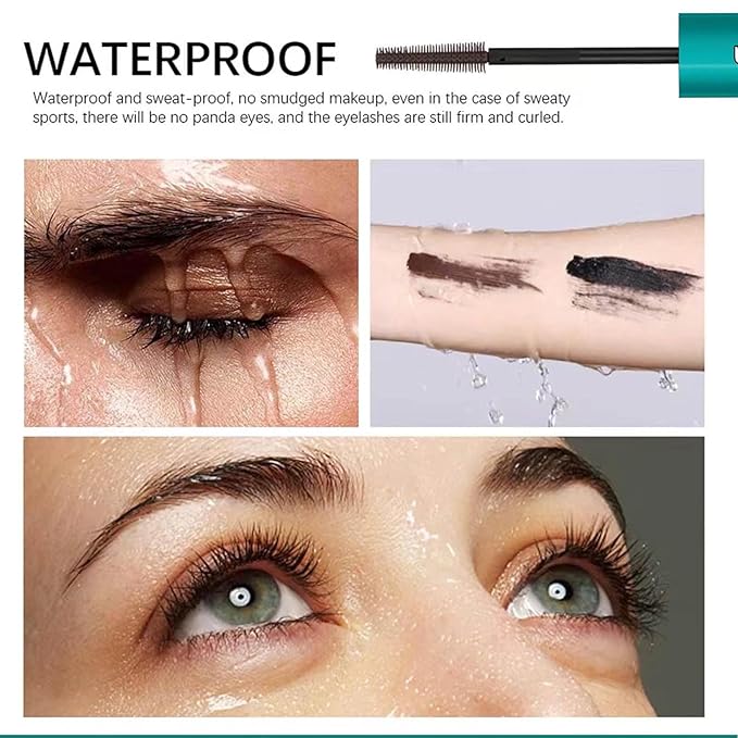 Mascara black eyeLash for Liquid Extensions Sensational Washable Long-Lasting Keep Your Lashes Thick And Waterproof Smudge-Proof Hypoallergenic 10.8g/0.39 OZ (Black)