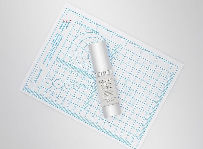 GENIX Placenta Extract Eye Cream | For Puffiness, Bags & Antiaging | Hyaluronic Acid + Caffeine + Collagen | Hydrating | Fragrance-free, cruelty-free 0.5 oz