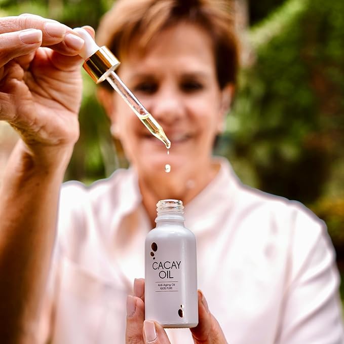 Cacay Face Oil – Natural Retinol Alternative with Vitamin E & A – 100% Organic, Cold-Pressed – Anti-Aging, Hydrating & Anti-Wrinkle Skincare – 1 Fl Oz (30ml)