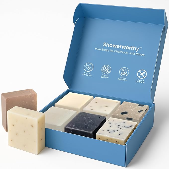 Plant Based Natural Bar Soap Gift Set – 8 Handmade Organic Soap Bars for Men & Women – Cold Process With Essential Oils for Moisturizing Dry & Sensitive Skin 8 Different Scents 5 oz Each