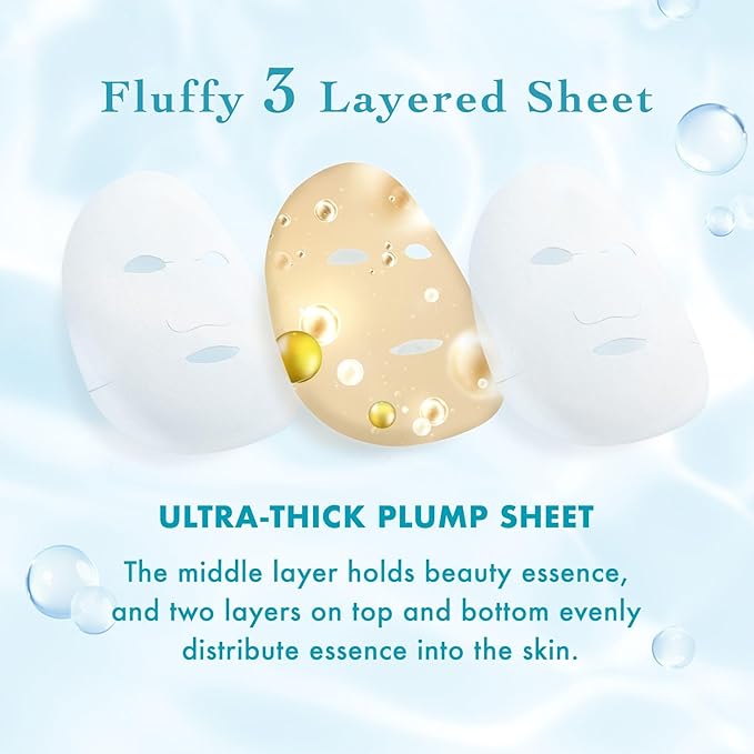 Lululun 28EA Hydrating Face Mask for Acne-Prone Skin & Sensitive Skin, Natural Face Mask for Women & Men with Azelaic Acid & Bifida Ferment, Daily Facial Mask Sheet & Sheet Mask from Japan, Hydra-AZ