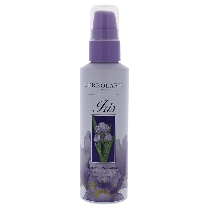 L'Erbolario Iris Perfumed Caress Smoothing Body Fluid - Body Moisturizer to Hydrate, Protect - Liquid Body Lotion for Women - All Skin Types - 5.1 oz