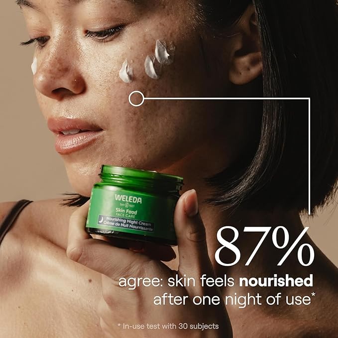 Weleda Skin Food Face Care Nourishing Night Cream, 1.3 Fluid Ounce, Plant Rich Moisturizer with Sacha Inchi Oil, Cica and Squalane