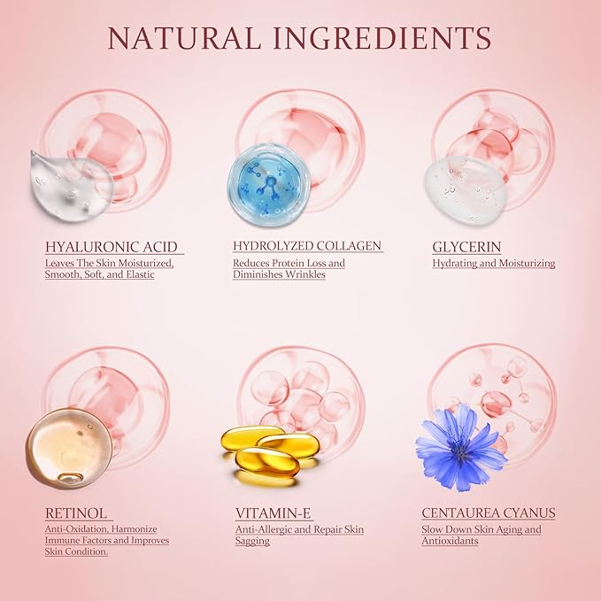 Under Eye Patches Masks - for Fine Lines with Collagen and Hyaluronic Acid, Dark Circles,Eye bags,and Fade Wrinkles, puffiness Smoothing Skin Care Treatment for Women and Men, (60 Pcs) Pink