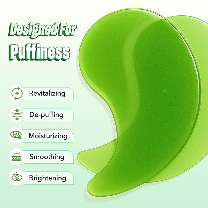 Aloe Under Eye Patches - 60 Pack for Puffy Eyes, Dark Circles, Bags, Wrinkles & Anti-Aging with Hydrolyzed Collagen & Hyaluronic Acid