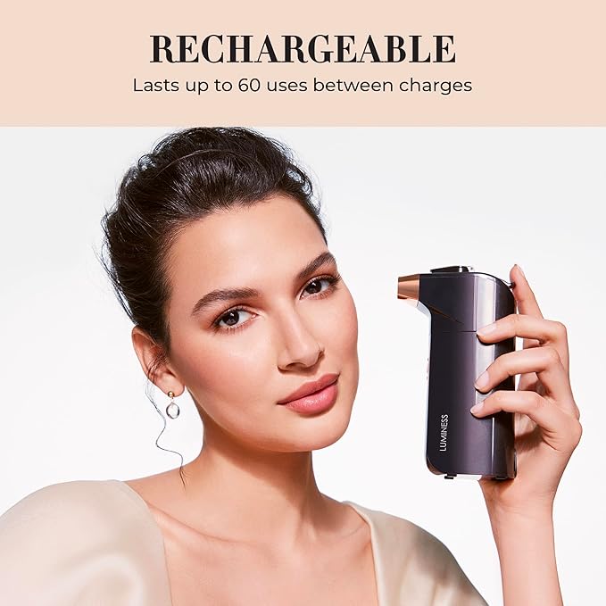 LUMINESS Breeze 2 Airbrush Makeup System - Rechargeable Airbrush Kit - Cordless Spray-On Make up Airbrush Kit - Portable Makeup Sprayer with No-Mess Tip - Airbrush Foundation Kit