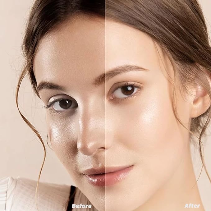 Moisture Cushion CC Cream Foundation for Mature Skin - Flawless Concealer BB Cream with Mushroom Sponge, Long-Lasting Waterproof Air Cushion, Natural honey and pine Makeup, Even Skin Tone（06# BROWN）