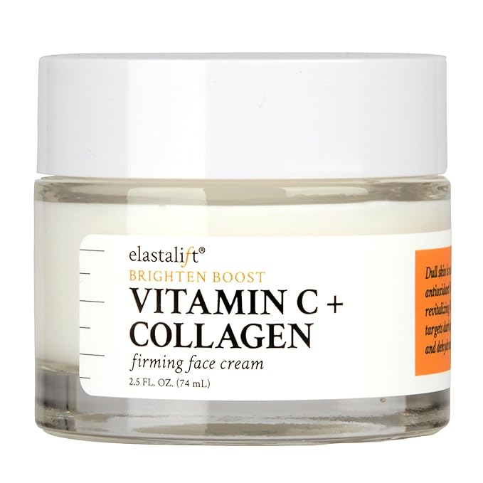 Elastalift Vitamin C Firming Face Cream Moisturizer Skin Care Facial Lotion, Potent Vitamin C Gel Cream For Face Targets Dry Skin, Age Spots, Wrinkles, Hyperpigmentation, & Sun Damaged Skin, 2 Fl Oz