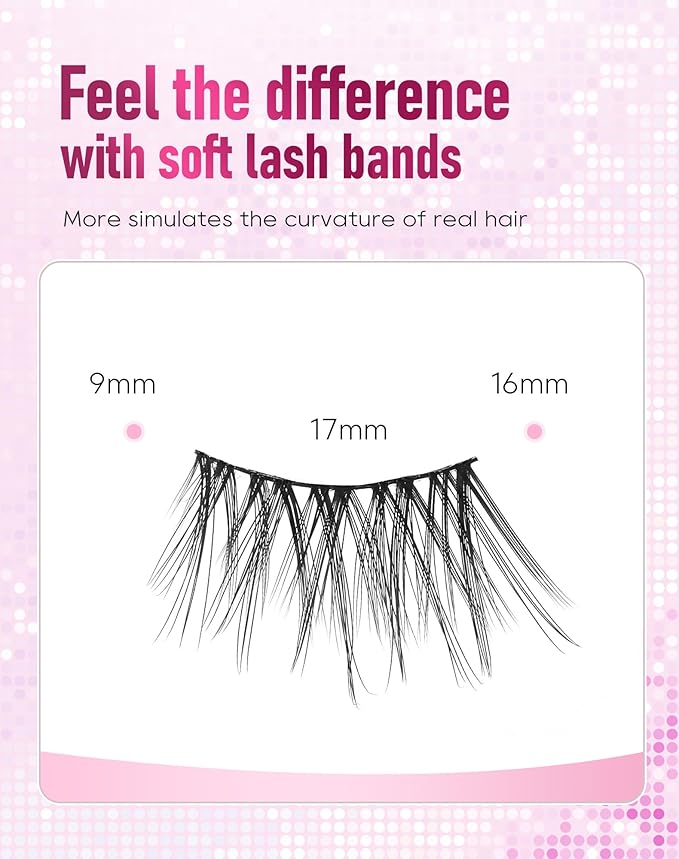 Half Lashes Natural Half Eyelashes Wispy Corner Lashes Cat Eye HE-18