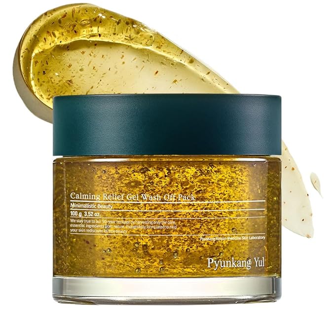 Pyunkang Yul PKY Calming Relief Gel Wash Off Pack 100g, Soothing & Refreshing Gel Mask for Sensitive Skin