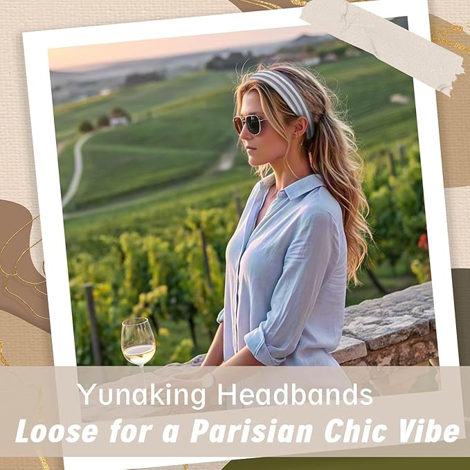 Gift for Women 8pcs Fashion Headband: Headbands for Women Girls Birthday Gift Stocking Stuffers Soft Fabric Hairbands Hair Styling Accessories Valentines Day Gifts for Her Woman Teen Girls Wife Sister