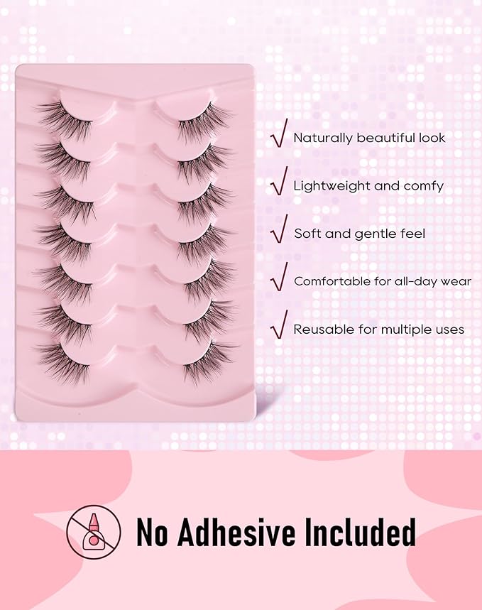 Half Lashes Natural Half Eyelashes Wispy Corner Lashes Cat Eye HE-18