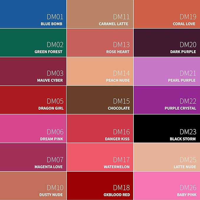 Red Lipstick Matte for Women, Color Stay Long Lasting Lipstick Smudgeproof Liquid Lipsticks, Cruelty Free Lip Color (DM05 Dragon Girl)