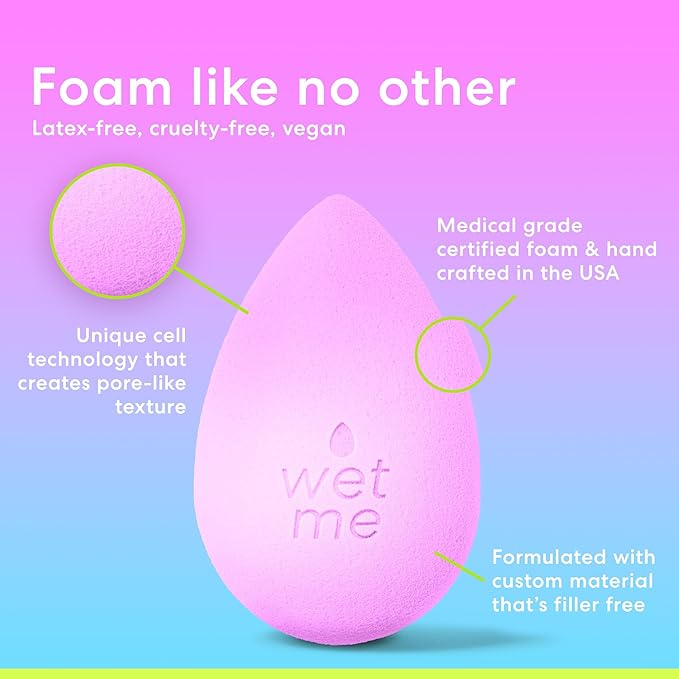 Beautyblender® | Wave Color Changing Blender Makeup Sponge | Blend Liquid Foundations, Powders and Creams | Streak Free Application | Vegan, Cruelty Free | Made in USA