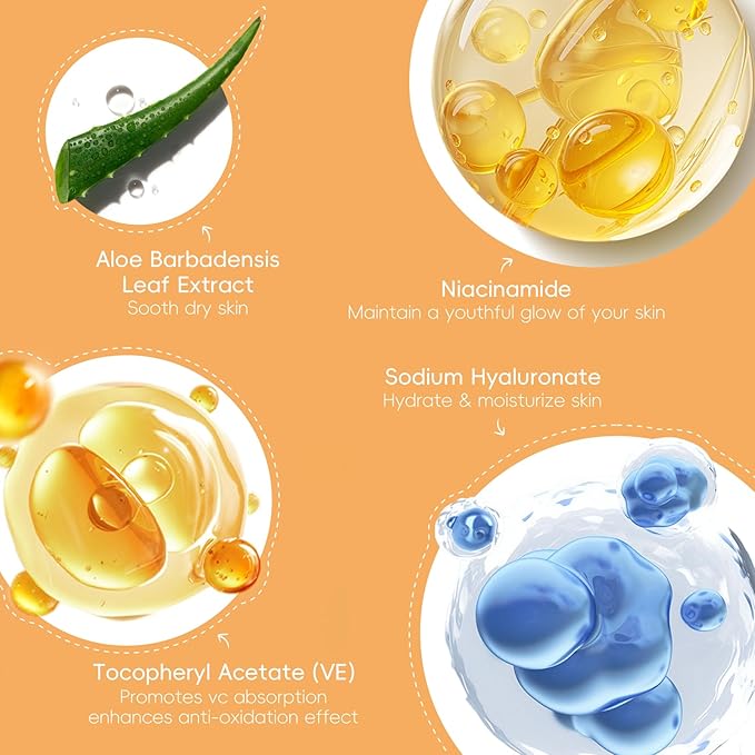 Skin Care Set, Turmeric Vitamin C Beauty Gift Sets, Skincare Kit with Serum, Eye Cream, Cream, 2 Type Mud Mask, Soap, Facial Oil Travel Kit for Women, Improve Dark Spot, Reduce Acne