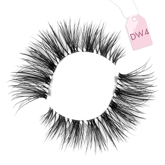 Onlyall Wispy Lashes Natural Flared False Eyelashes Fake Lashes WD-4