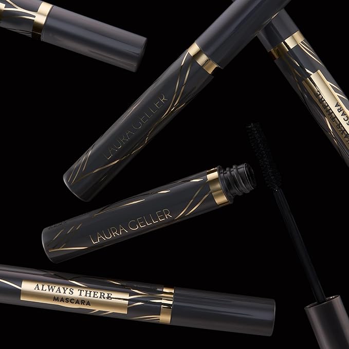 LAURA GELLER NEW YORK Always There Lengthening Mascara in Black - Defining, Curling, Buildable Formula Eye Makeup- Innovative Lengthening Brush - 1 count