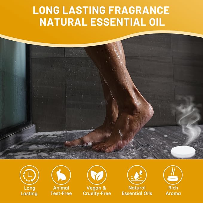 Shower Steamers Aromatherapy, 30-Pack Shower Steamer for Women Men, Shower Bombs with Essential Oils Stress Relief Self Care, Birthday Gifts Christmas Stocking Stuffers Gifts for Mom, Dad, Wife