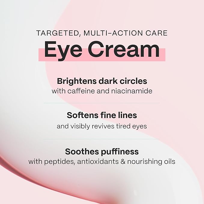 Mad Hippie Eye Cream - Anti-Aging Under Eye Cream for Dark Circles and Puffiness with Niacinamide, Peptides, Kakadu Plum & Licorice, Eye Treatment with Skin-Brightening Vitamin C, 0.5 Oz