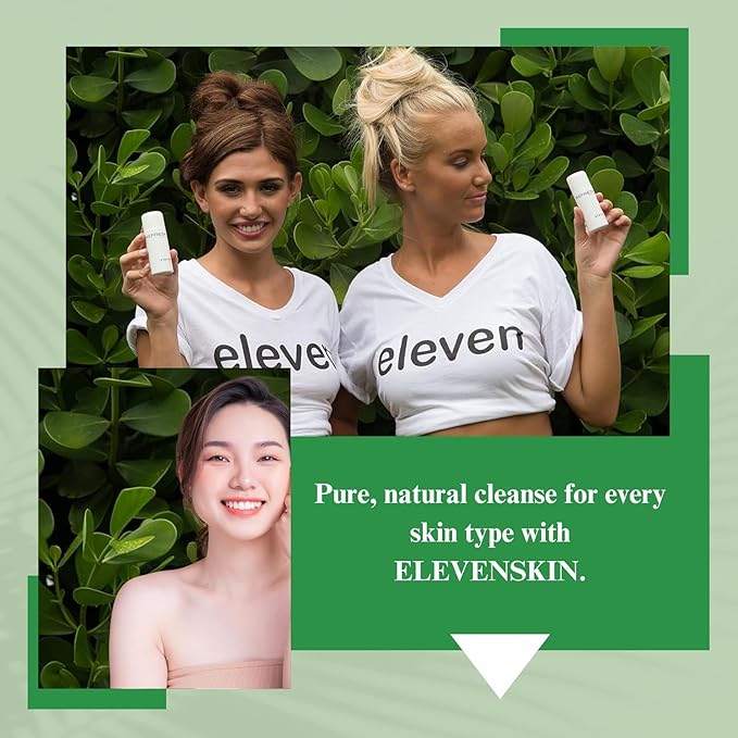 ELEVENSKIN Refresh Antioxidant Facial Cleanser – Gentle Gel Face Wash & Hydrating Cleanser – Daily Hydrating Face Wash & Makeup Cleanser for Women & Men – Seaweed Enriched, Suitable for All Skin Types