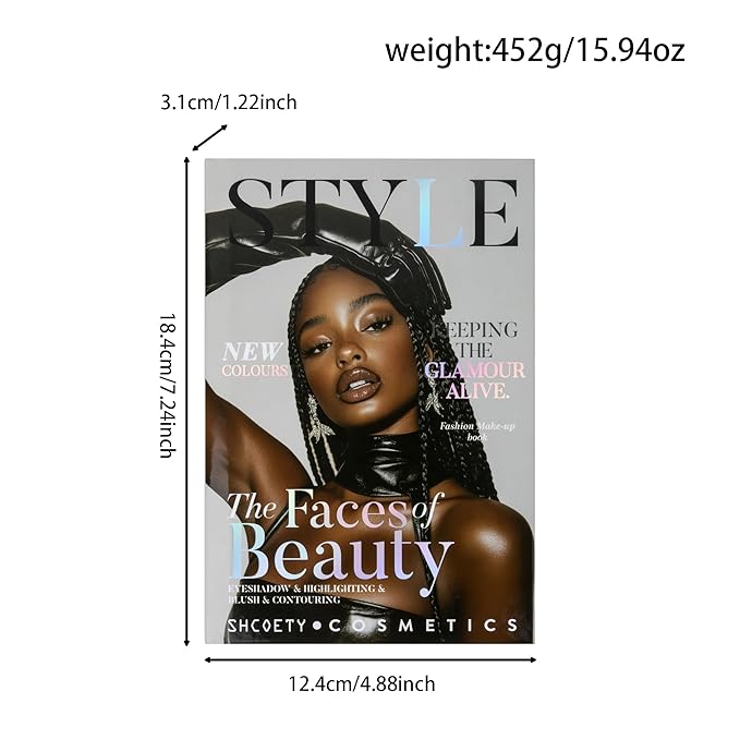 4-Layer Multi - Functional Beauty Book Kit- Style Makeup Palette Ingeniously Combines Eyeshadows, Blushes, Highlighters, Contour Powders In One,Best Choice for A Gift for Women (SH2511A)