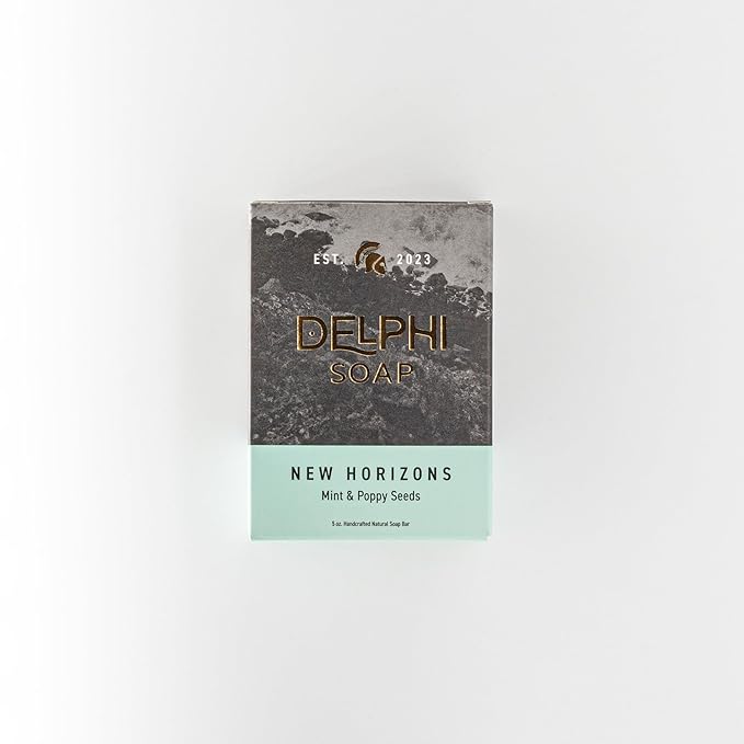 DELPHI Soap Men's Natural 5 oz Moisturizing Bar Soap Made from Natural Oils - Mountian Man 3 pack - Exfoliating - Mountain Ascent, Summit Citrus and new Horizons 3 Bundle