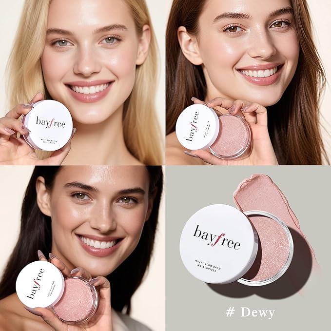 Multi Glow Balm Set, Cream Blush with Double-ended Brush, Radiant Finish, Hydrating, Creamy, Radiant Finish, Lightweight & Blendable Color, Face Balm